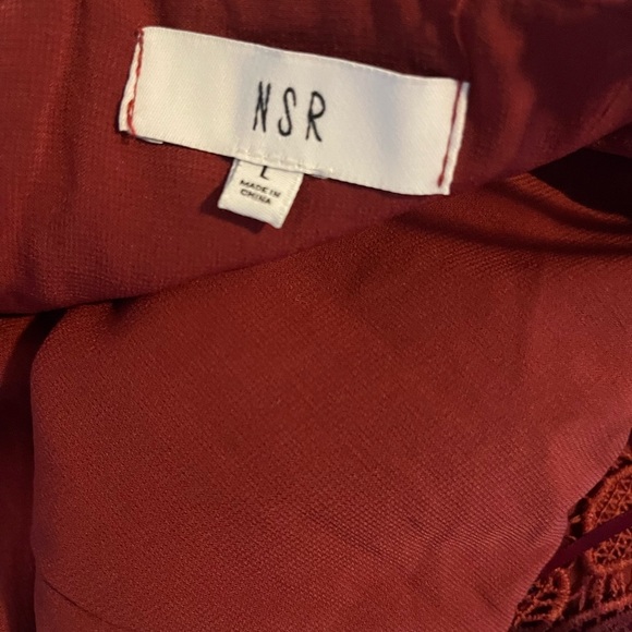 NSR RED EMBROIDERED DRESS - Picture 6 of 6